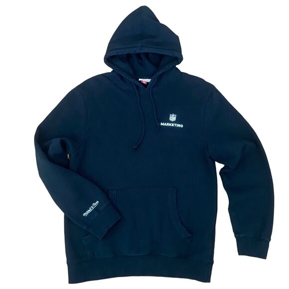 Mitchell & Ness NFL Black Pullover Hoodie Men's Size L Long Sleeve WE RUN AS ONE - Picture 2 of 11